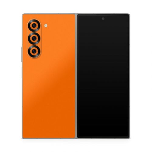 Solid State Pumpkin Samsung Galaxy Z Fold6 Skin