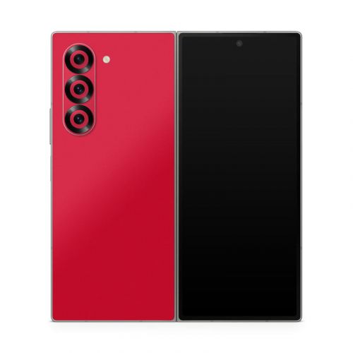 Solid State Red Samsung Galaxy Z Fold6 Skin