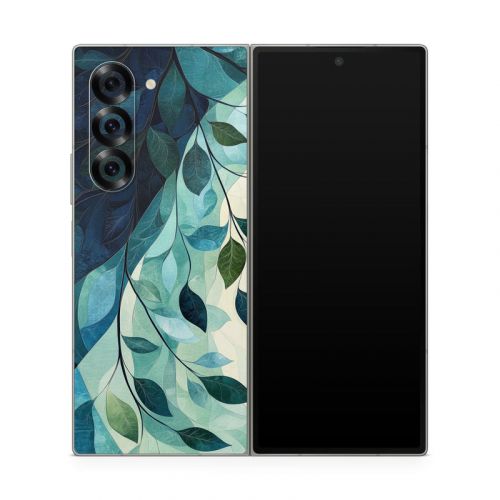 Teal and Indigo Samsung Galaxy Z Fold6 Skin