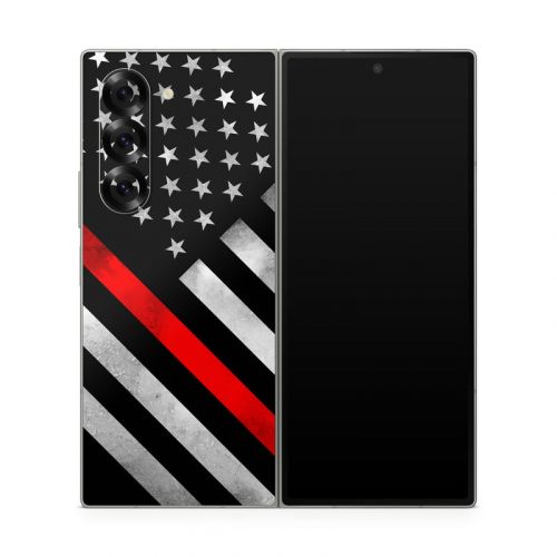 Thin Red Line Hero Samsung Galaxy Z Fold6 Skin