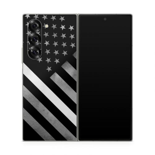 Thin White Line Hero Samsung Galaxy Z Fold6 Skin