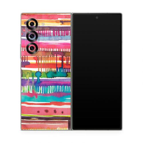 Watercolor Lines Samsung Galaxy Z Fold6 Skin
