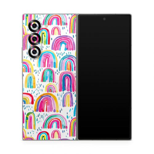 Watercolor Rainbows Samsung Galaxy Z Fold6 Skin