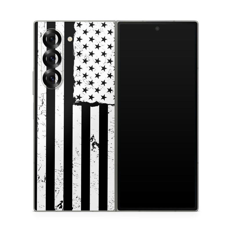 Samsung Galaxy Z Fold6 Skin design of Line, Black-and-white, Text, Monochrome, Pattern, Design, Monochrome photography, Font, Parallel, Style, with white, black colors