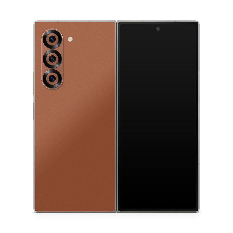 Samsung Galaxy Z Fold6 Skin design of Brown, Amber, Font, Pattern, Peach, Event, Magenta, Carmine, Tints and shades, Circle, with brown, orange colors