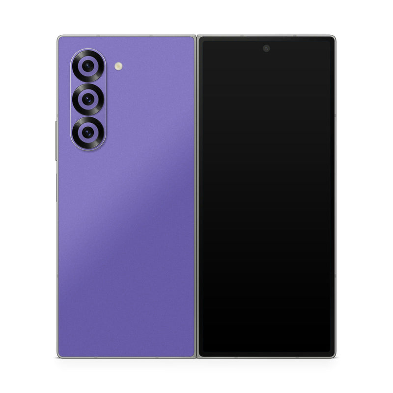 Samsung Galaxy Z Fold6 Skin design of Blue, Violet, Sky, Purple, Daytime, Black, Lilac, Cobalt blue, Pink, Azure, with purple colors