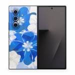 Blue Flowers Samsung Galaxy Z Fold7 Skin