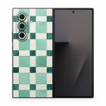 Checker Mosaic Green Samsung Galaxy Z Fold7 Skin