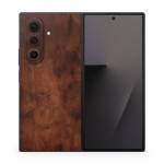Dark Burlwood Samsung Galaxy Z Fold7 Skin