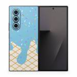 Cotton Candy Ice Cream Drip Samsung Galaxy Z Fold7 Skin