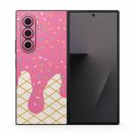 Strawberry Ice Cream Drip Samsung Galaxy Z Fold7 Skin