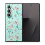 Merkittens with Pearls Aqua Samsung Galaxy Z Fold7 Skin