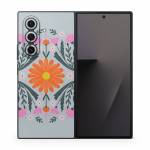 Pink and Orange Flowers Samsung Galaxy Z Fold7 Skin