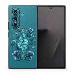 Snake and Flowers Samsung Galaxy Z Fold7 Skin