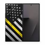 Thin Yellow Line Hero Samsung Galaxy Z Fold7 Skin