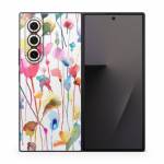 Watercolor Wild Flowers Samsung Galaxy Z Fold7 Skin
