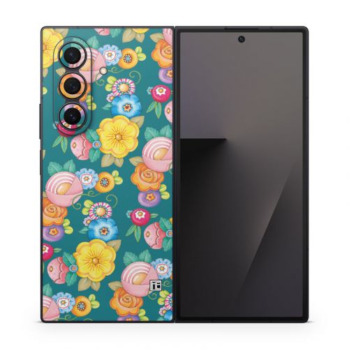 Act Right Flowers Samsung Galaxy Z Fold7 Skin