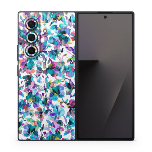 Aquatic Flowers Samsung Galaxy Z Fold7 Skin