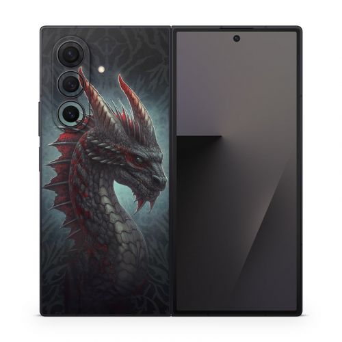 Black Dragon Samsung Galaxy Z Fold7 Skin