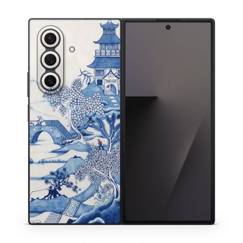 Blue Willow Samsung Galaxy Z Fold7 Skin