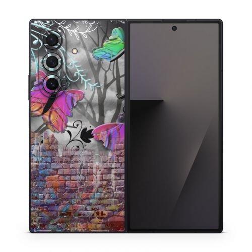 Butterfly Wall Samsung Galaxy Z Fold7 Skin