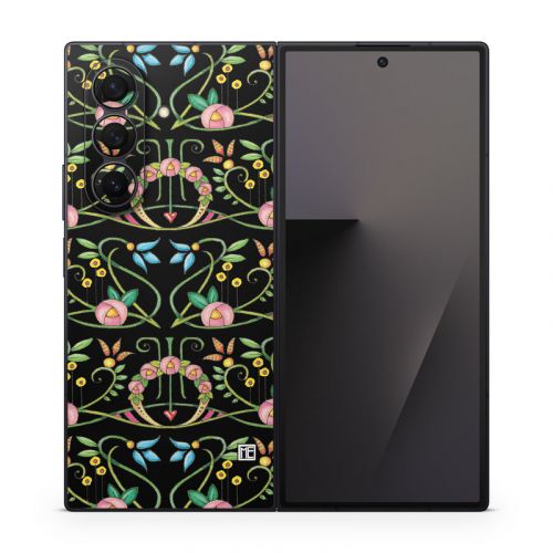 Change Nothing Flowers Samsung Galaxy Z Fold7 Skin