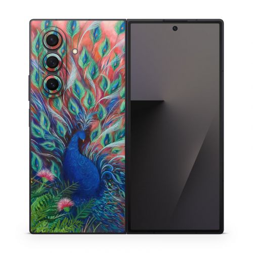 Coral Peacock Samsung Galaxy Z Fold7 Skin