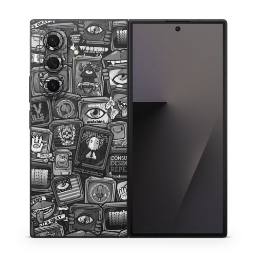 Distraction Tactic B&W Samsung Galaxy Z Fold7 Skin