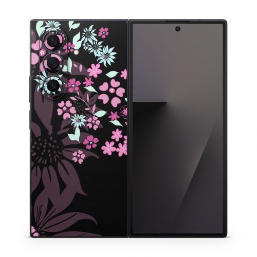 Dark Flowers Samsung Galaxy Z Fold7 Skin