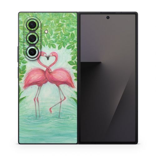 Flamingo Love Samsung Galaxy Z Fold7 Skin