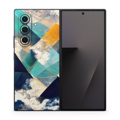 Gold Clouds Samsung Galaxy Z Fold7 Skin