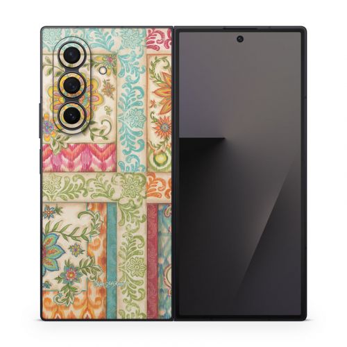 Ikat Floral Samsung Galaxy Z Fold7 Skin