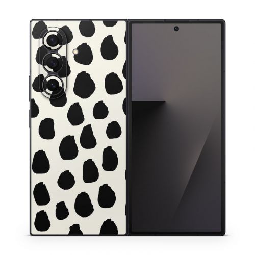 Inky Spots Cream Samsung Galaxy Z Fold7 Skin