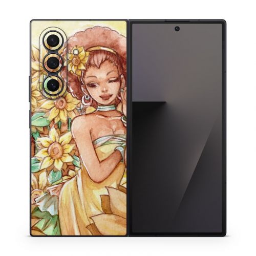 Lady Sunflower Samsung Galaxy Z Fold7 Skin