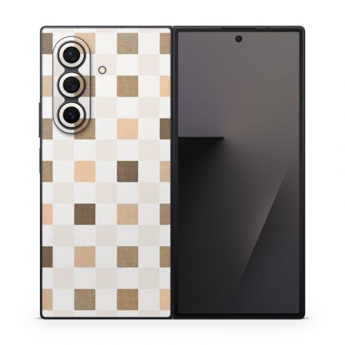 Neutral Checker Samsung Galaxy Z Fold7 Skin