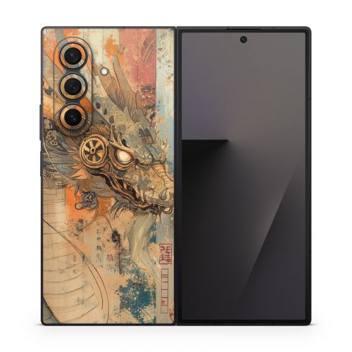 Orange Dragon Samsung Galaxy Z Fold7 Skin