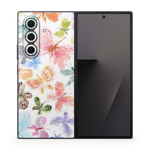 Pastel Butterflies Samsung Galaxy Z Fold7 Skin