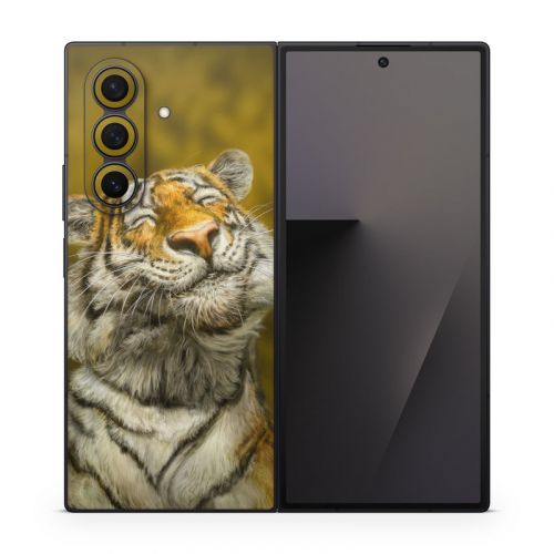 Smiling Tiger Samsung Galaxy Z Fold7 Skin