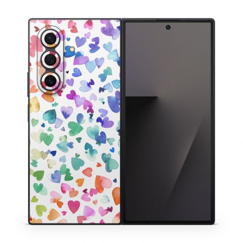 Valentines Love Hearts Samsung Galaxy Z Fold7 Skin