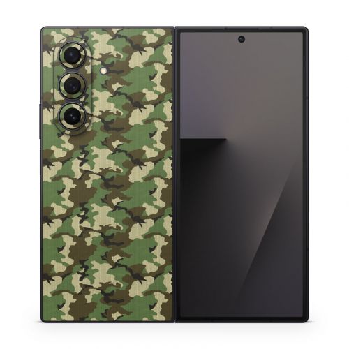 Woodland Camo Samsung Galaxy Z Fold7 Skin