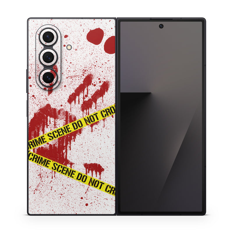 Samsung Galaxy Z Fold7 Skin design of Text, Font, Red, Graphic design, Logo, Graphics, Brand, Banner, with white, red, yellow, black colors