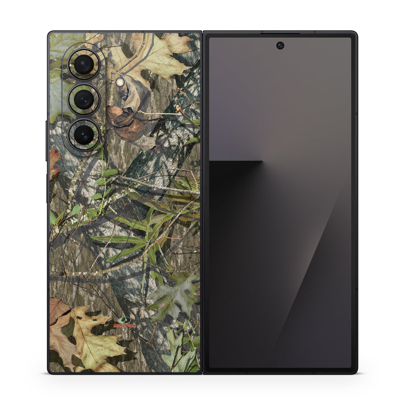 Samsung Galaxy Z Fold7 Skin design of Camouflage, Military camouflage, Tree, Plant, Leaf, Design, Adaptation, Branch, Pattern, Trunk, with black, green, gray, red colors
