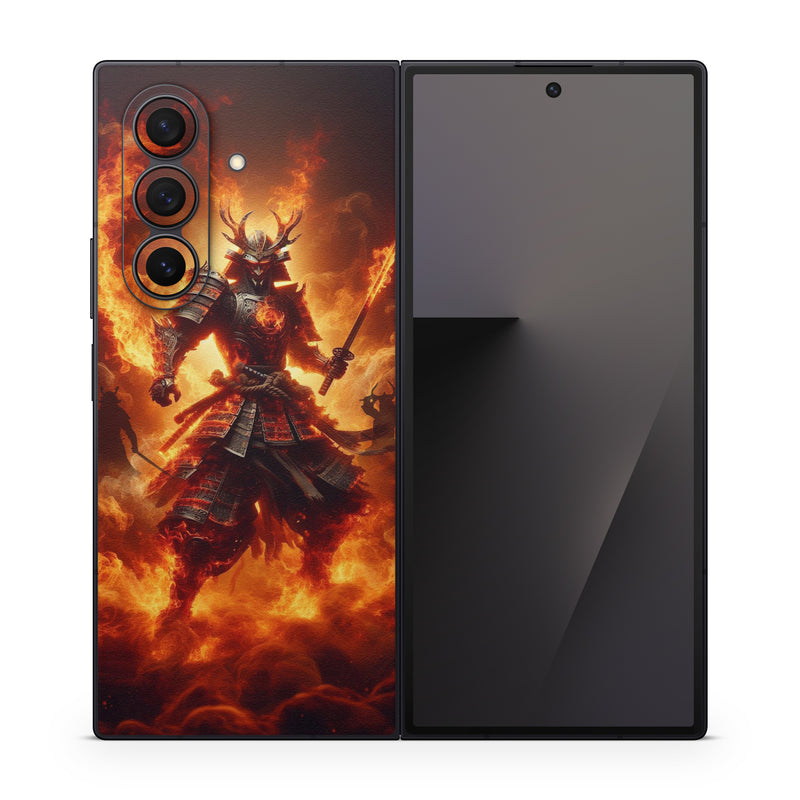 Samsung Galaxy Z Fold7 Skin design of Armour, Action, Video Game Software, Fictional character, CG artwork, Game, Action-adventure game, Samurai, Mythology, Hero