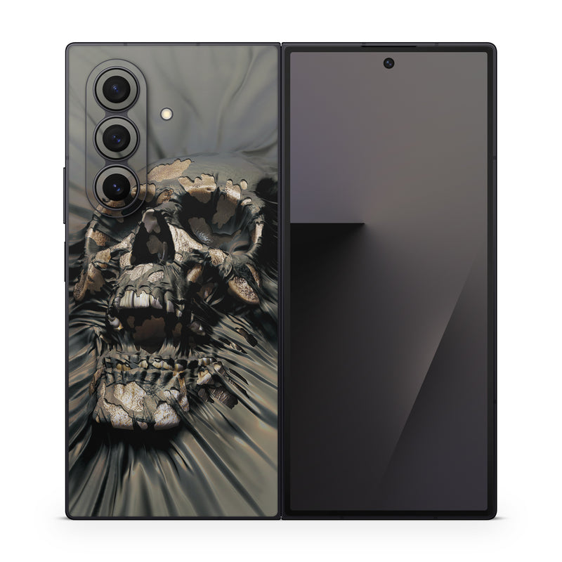Samsung Galaxy Z Fold7 Skin design of Cg artwork, Fictional character, Illustration, Demon, Fiction, Supervillain, Mythology, Art, with black, green, gray, red colors