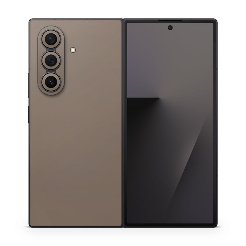 Samsung Galaxy Z Fold7 Skin design of Brown, Text, Beige, Material property, Font, with brown colors