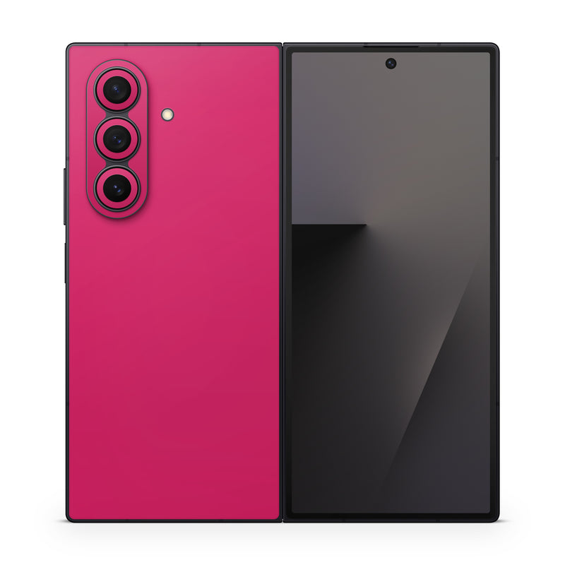 Samsung Galaxy Z Fold7 Skin design of Red, Pink, with red colors