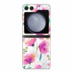 Abstract Pink Poppies Samsung Galaxy Z Flip5 Skin