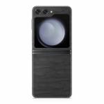 Black Woodgrain Samsung Galaxy Z Flip5 Skin