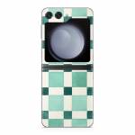 Checker Mosaic Green Samsung Galaxy Z Flip5 Skin