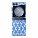Blue Checks Samsung Galaxy Z Flip5 Skin